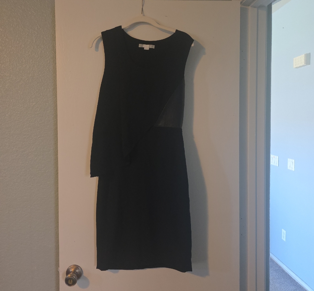 Alexander Wang Black Asymmetrical Sheath Dress